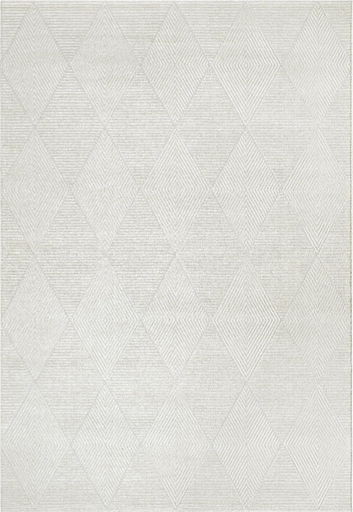 Modern Luxurious textured Trentino Ivory Colour Rug Size: 120x170cm