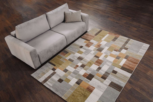 Abstract Design Argentum Rug- Rugs Direct