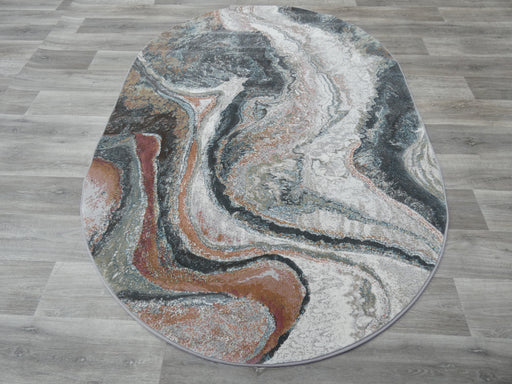 Contemporary Design Argentum Oval Rug Size: 160x 230cm- Rugs Direct