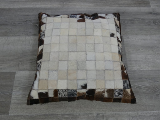 Cowhide Patchwork Cushion-Cowhide Patch-Rugs Direct