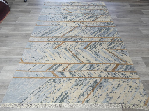 NZ Wool & Bamboo Silk Hand Knotted Abstract Design Rug Size: 179 x 275cm-Bamboo Silk-Rugs Direct
