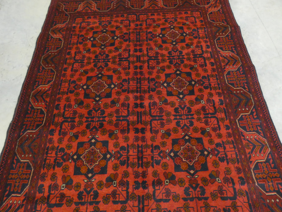 Afghan Hand Knotted Khal Mohammadi Rug Size: 201 x 152 cm - Rugs Direct
