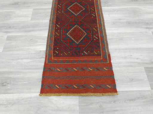 Excellent Handmade Oriental Mashwani Kilim Runner Size: 251 x 53cm - Rugs Direct