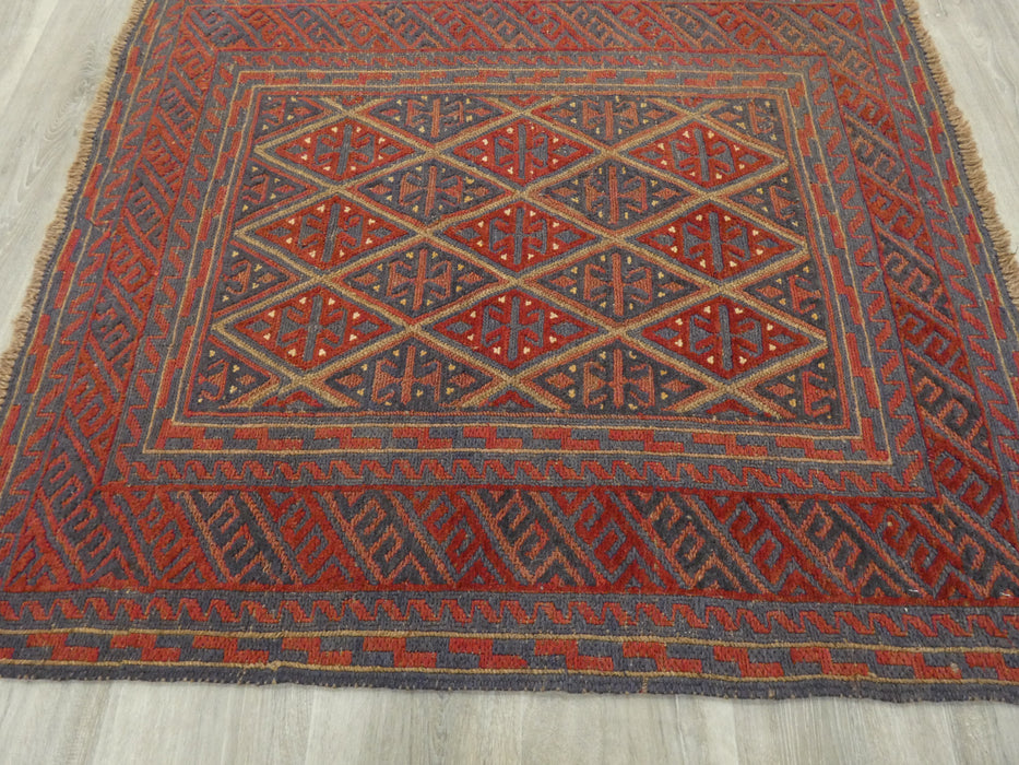 Excellent Handmade Oriental Mashwani Kilim Rug Size: 123 x 107cm - Rugs Direct