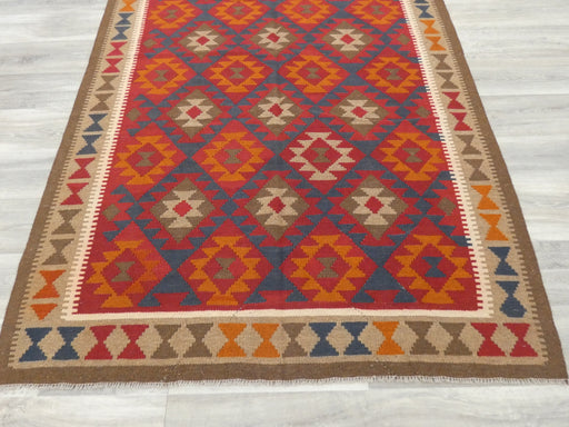 Hand Made Afghan Uzbek Kilim Rug Size: 249 x 156cm - Rugs Direct