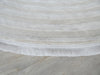 Luxurious Designer Cream & Bone Colour Oval Shape Rug Size: 160 x 230cm - Rugs Direct