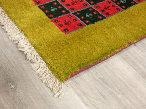 Authentic Persian Hand Knotted Gabbeh Rug Size: 88 x 61cm- Rugs Direct 
