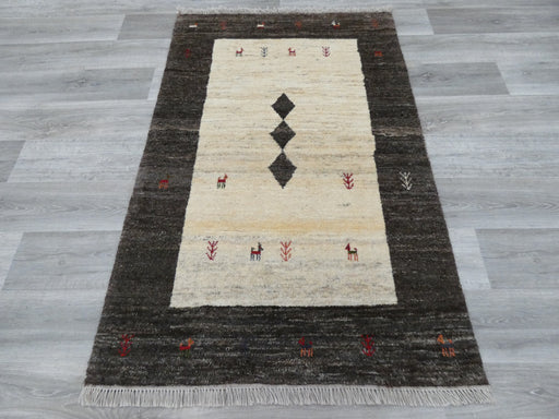 Authentic Persian Hand Knotted Gabbeh Rug Size: 162 x 106cm- Rugs Direct