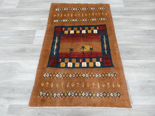 Authentic Persian Hand Knotted Gabbeh Rug Size: 126 x 80cm- Rugs Direct