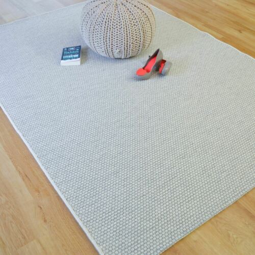 High Line Flatweave Pure Wool Natural Colour Rug - Rugs Direct