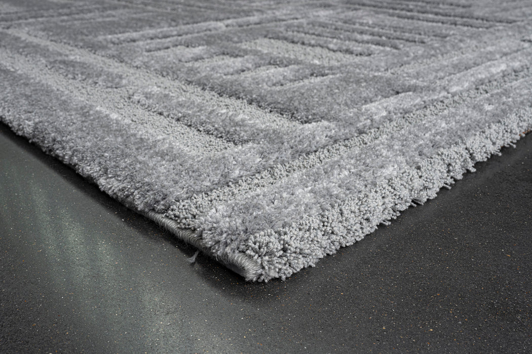 Luxurious Textured Contemporary Design Limba Rug (13010-5171) Size: 240 x 340cm - Rugs Direct