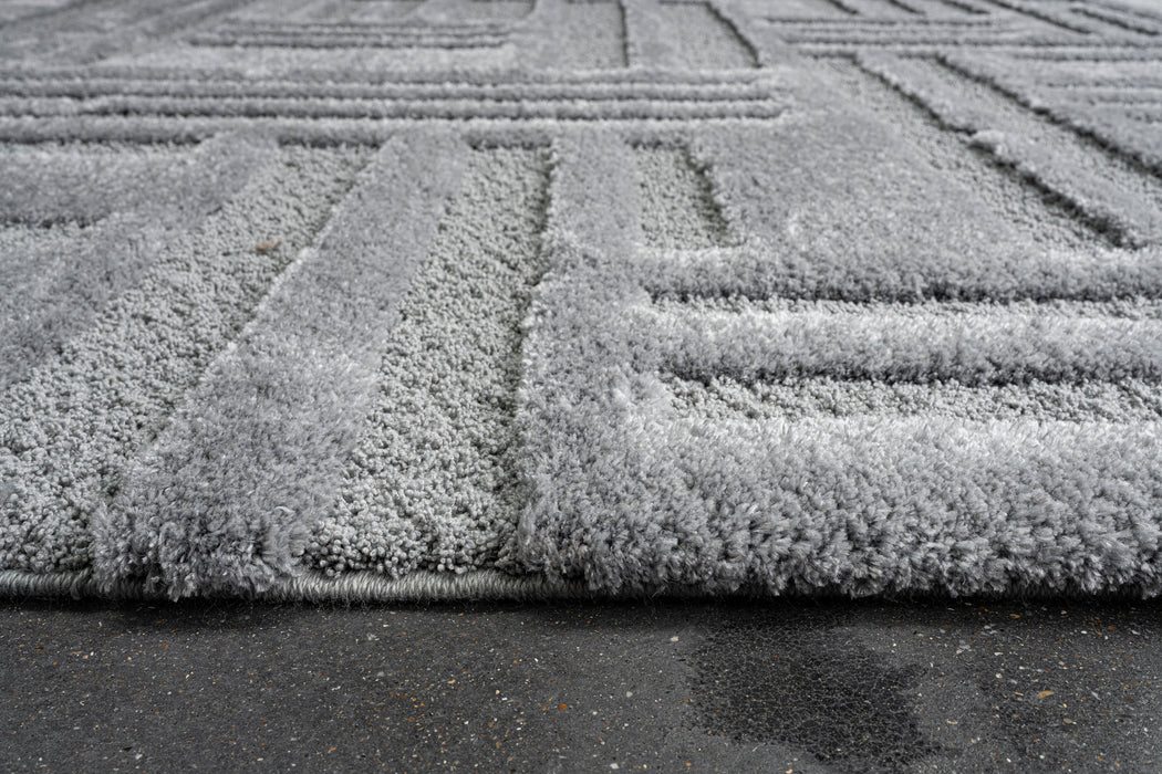 Luxurious Textured Contemporary Design Limba Rug (13010-5171) Size: 240 x 340cm - Rugs Direct