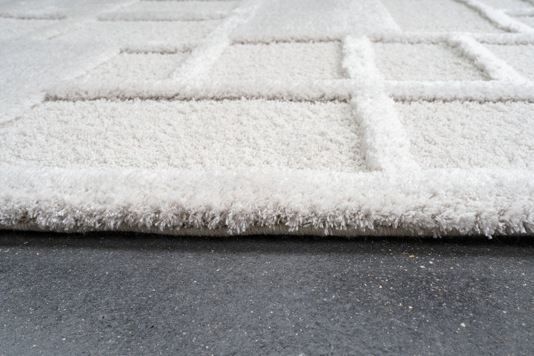 Luxurious Textured Contemporary Design Limba Rug (13015-6191) Size: 160 x 230cm - Rugs Direct