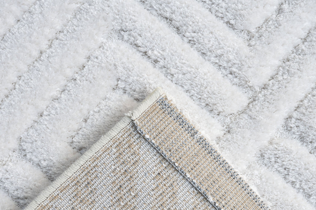 Luxurious Textured Contemporary Design Limba Rug (13042-6191) Size: 160 x 230cm- Rugs Direct