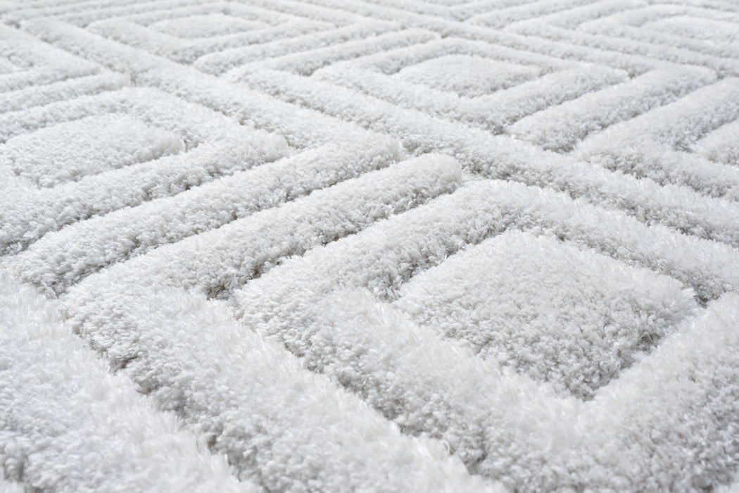 Luxurious Textured Contemporary Design Limba Rug (13042-6191) Size: 160 x 230cm- Rugs Direct