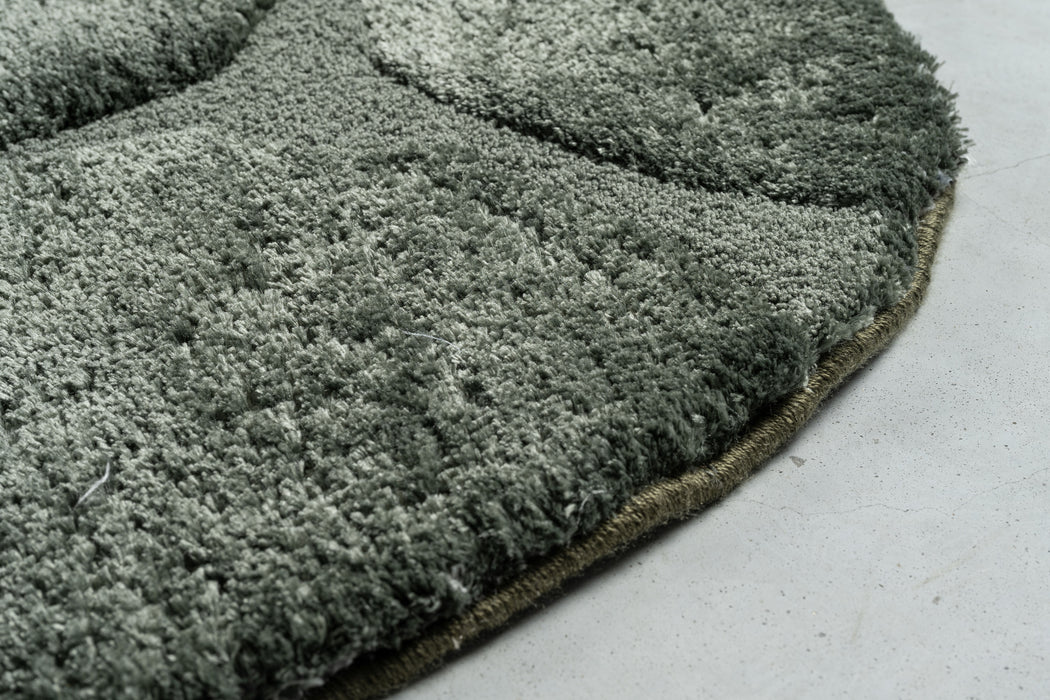 Luxurious Textured Modern Design Masai Rug Size: 200 x 290cm Rounded Rectangle  (14067-4373) - Rugs Direct