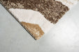 Earthy Brown & Beige Stripe Textured Linea Rug (20010-6161) - Rugs Direct