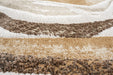 Earthy Brown & Beige Stripe Textured Linea Rug (20010-6161) - Rugs Direct