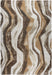 Earthy Brown & Beige Stripe Textured Linea Rug (20010-6161) - Rugs Direct