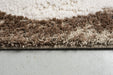 Earthy Brown & Beige Stripe Textured Linea Rug (20010-6161) - Rugs Direct