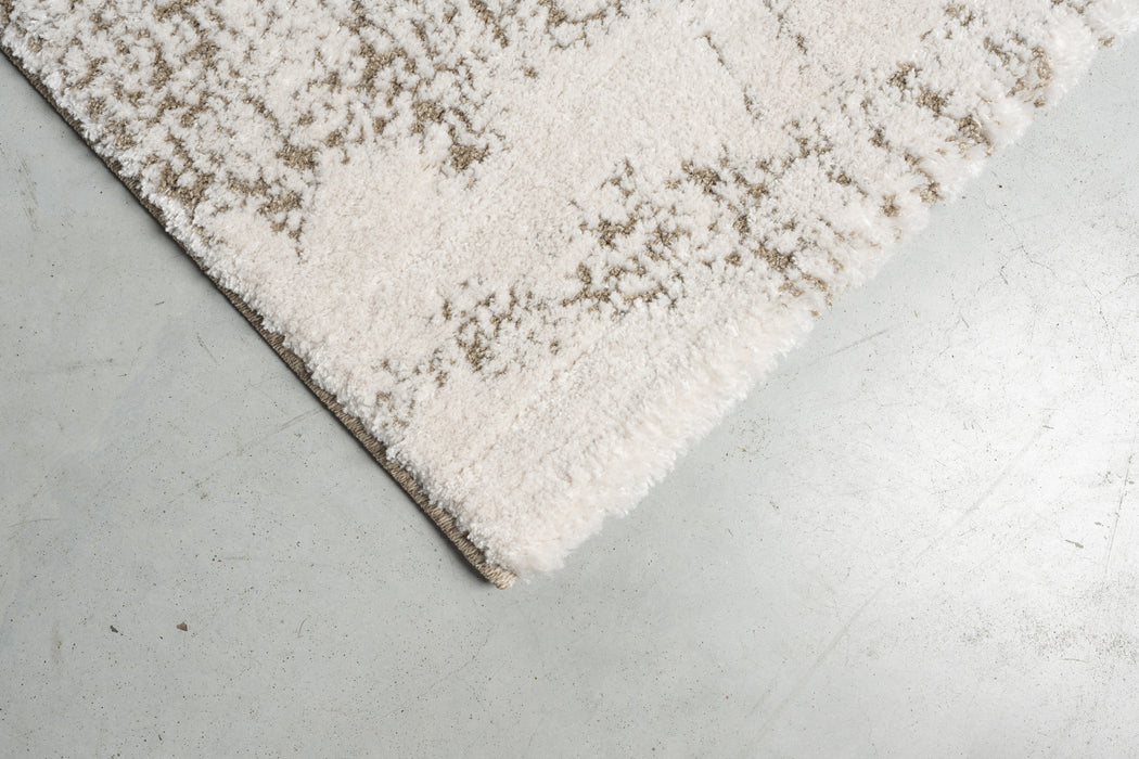 Linea Ivory & Mocha Birch Bark Abstract Rug (20014-6131) - Rugs Direct