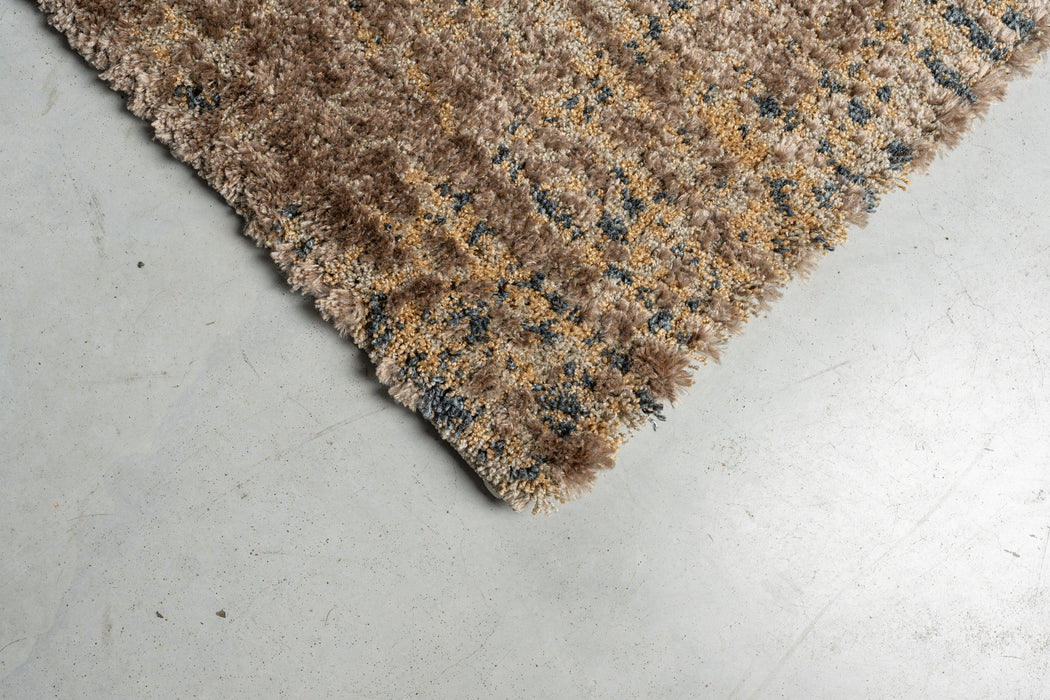 Linea Warm Taupe & Mocha Ribbed Textured Area Rug (20020-5121) - Rugs Direct