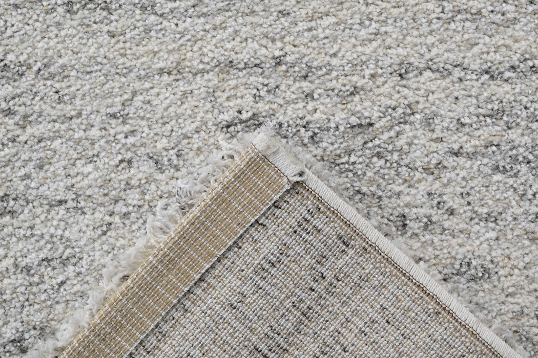 Modern Light Grey Textured Mehari Rug- Rugs Direct