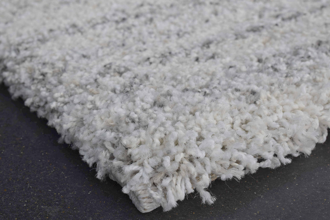 Modern Light Grey Textured Mehari Rug- Rugs Direct