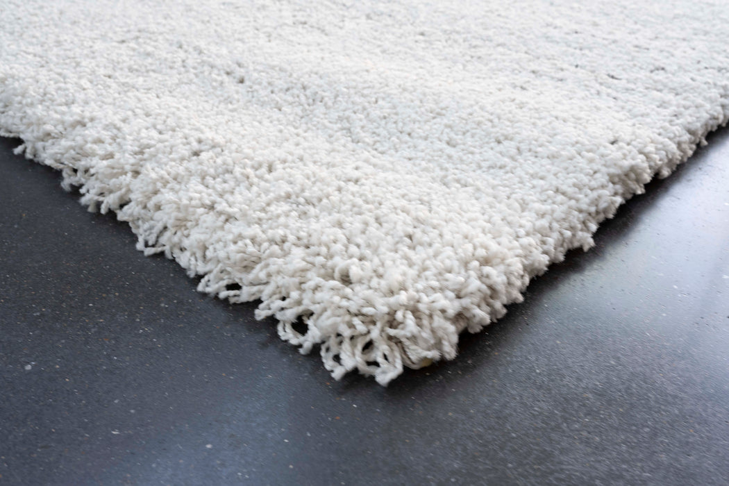 Thick Modern White  Abrash Design Rug - Rugs Direct