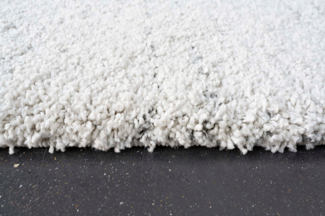 Thick Modern White  Abrash Design Rug - Rugs Direct