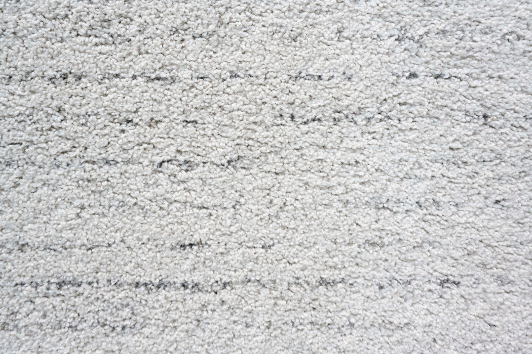 Thick Modern White  Abrash Design Rug - Rugs Direct