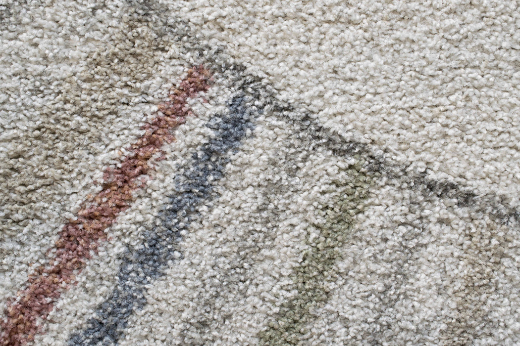 Mehari Round Shaggy Rug Size: 200 x 200cm (23265-6464) - Rugs Direct