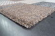Multi-Pattern Block Design Mehari Square Shaggy Rug (23362-6747) Size: 200 x 200cm - Rugs Direct