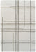 Contemporary Checkered Lines Mehari Shaggy Rug (23367-6262) Size: 200 x 290cm - Rugs Direct