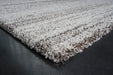 Abstract Design Textured Mehari Shaggy Rug (23418-6228) Size: 200 x 290cm - Rugs Direct