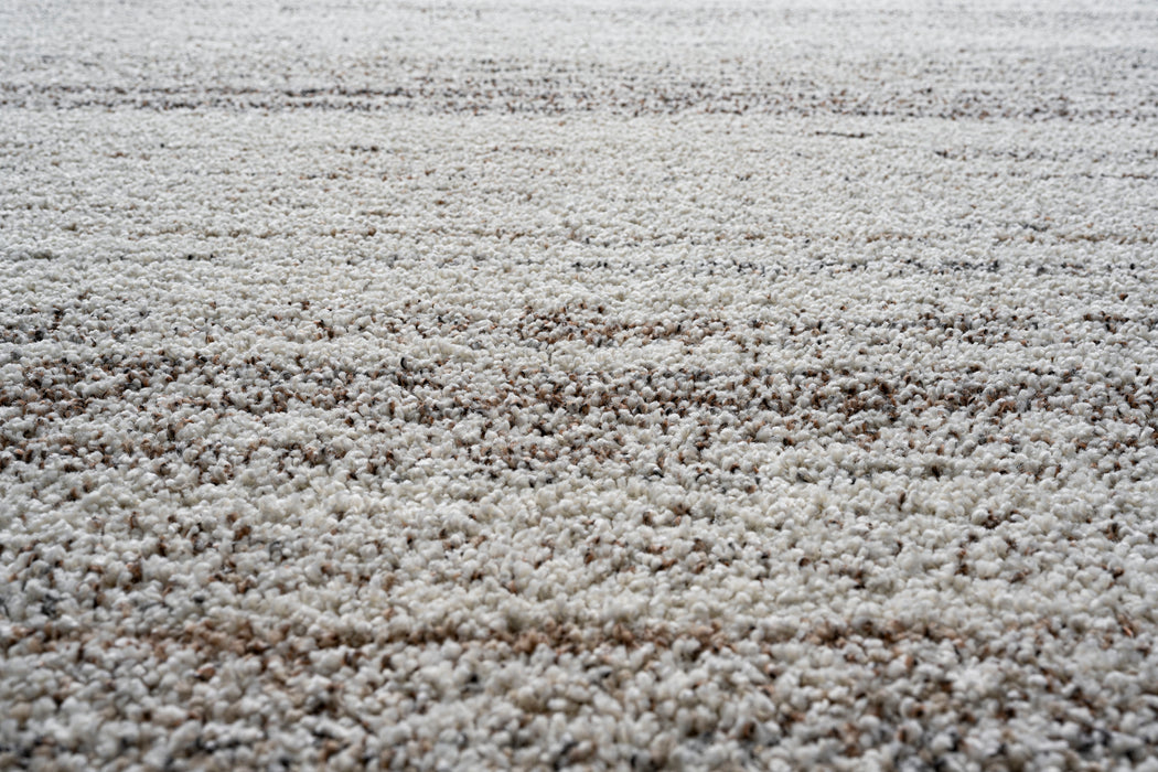 Abstract Design Textured Mehari Shaggy Rug (23418-6228) Size: 200 x 290cm - Rugs Direct