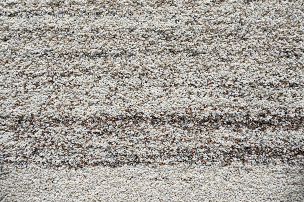 Abstract Design Textured Mehari Shaggy Rug (23418-6228) Size: 200 x 290cm - Rugs Direct