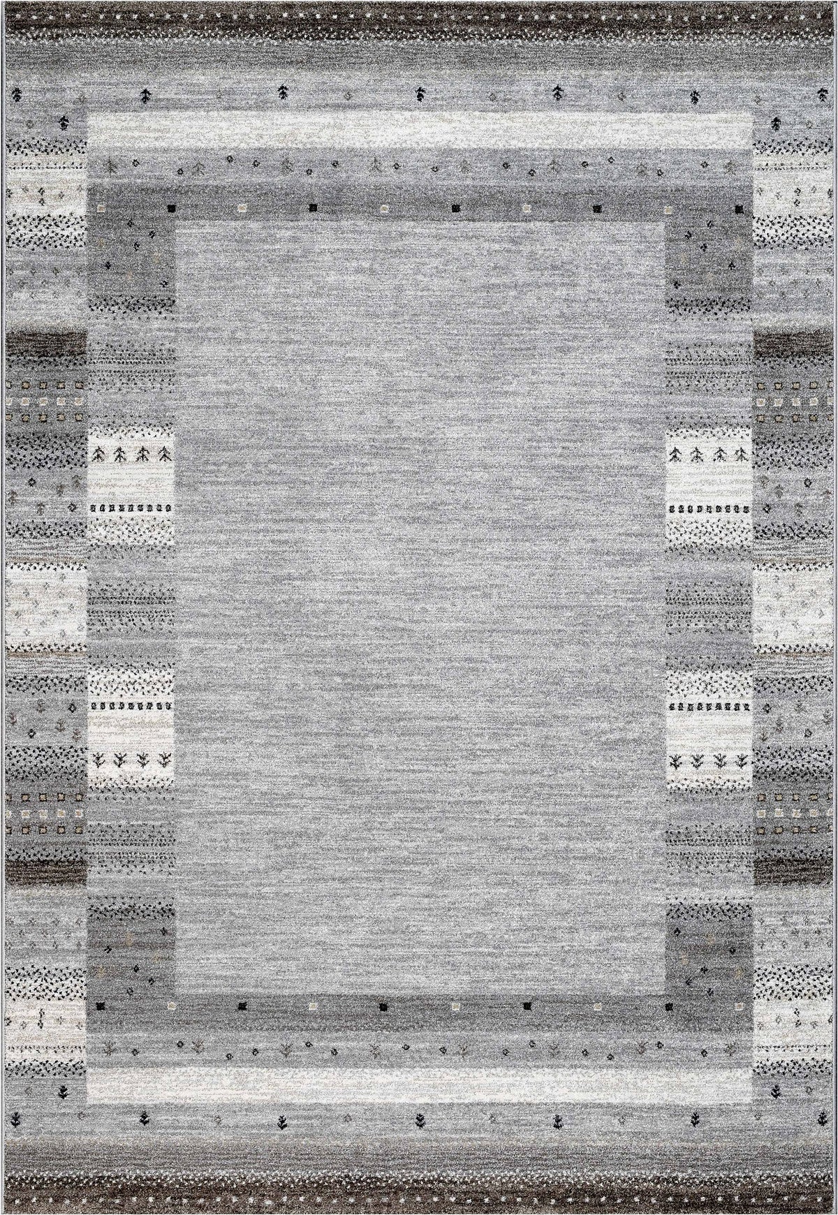 Neutral Tones Gabbeh Style Nomad Rug (26002-5242) — Rugs Direct