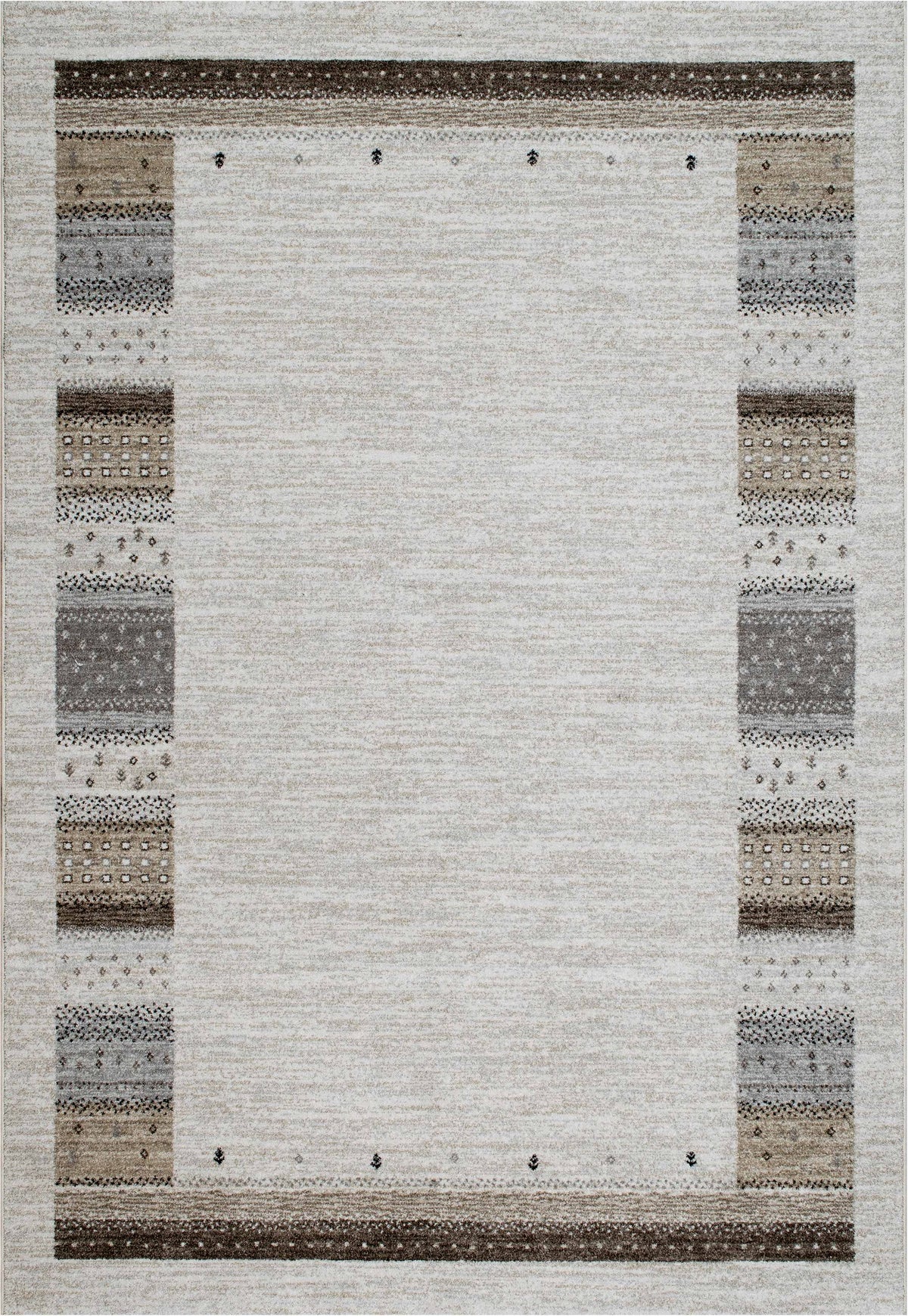 Neutral Tones Gabbeh Style Nomad Rug (26048-6262) — Rugs Direct