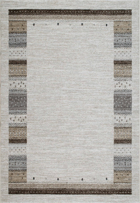 Neutral Grey Gabbeh Style Nomad Rug (26048-6262)- Rugs Direct