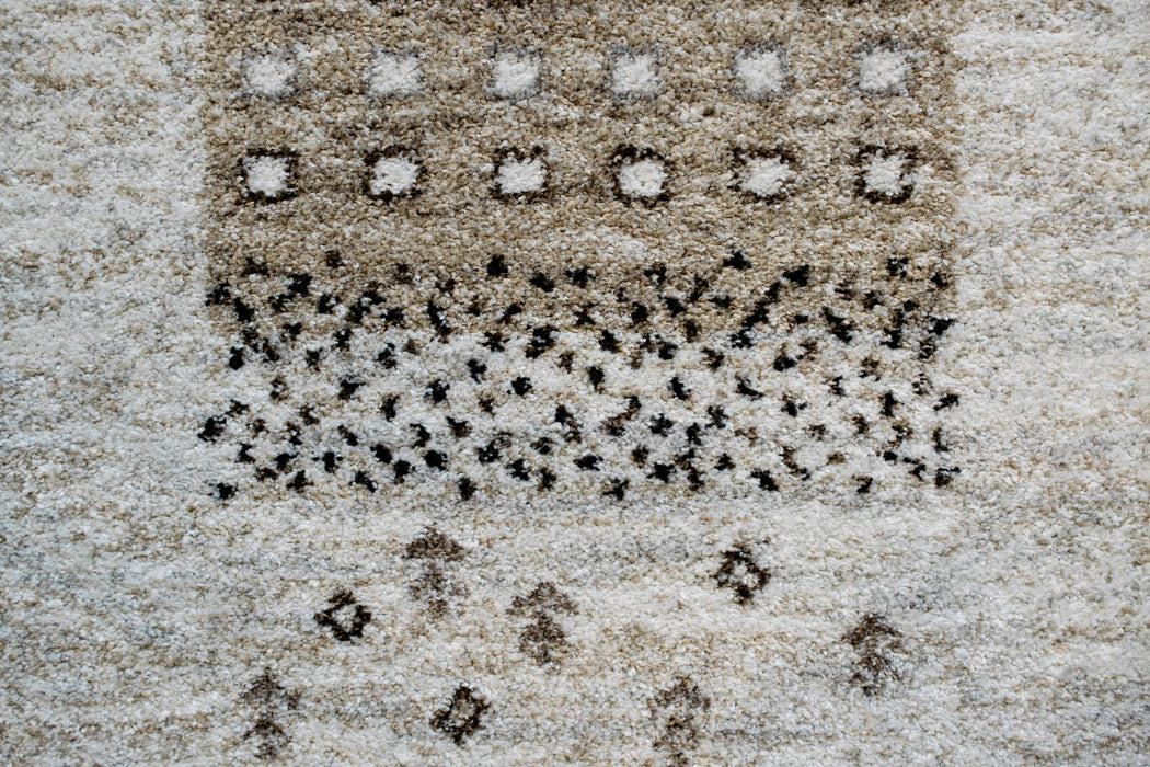 Neutral Grey Gabbeh Style Nomad Rug (26048-6262)- Rugs Direct
