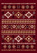 Aztec Design Infinity Red Colour Rug Size: 160 x 230cm (32567-1372)- Rugs Direct 