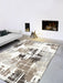 Neutral Earth Tones Abstract Design Mehari Shaggy Rug (23109-6278) Size: 240 x 340cm