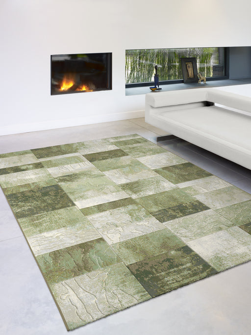 Mastercraft Brick Design Argentum Rug - Rugs Direct