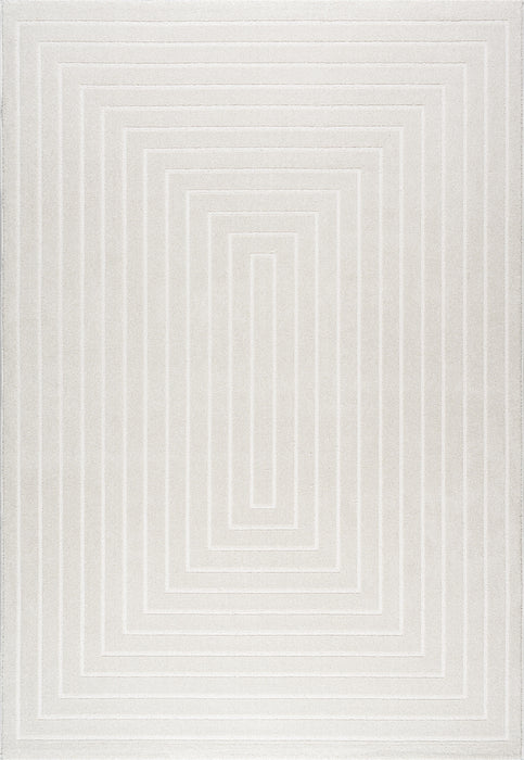 Contemporary Contour Lines Textured Trentino Rug (41013-6161) Size: 160 x 230cm- Rugs Direct