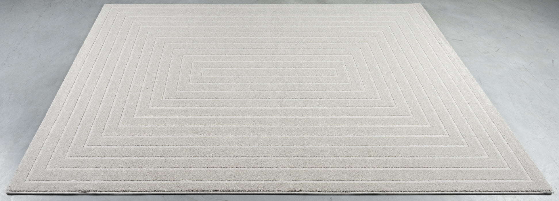 Contemporary Contour Lines Textured Trentino Rug (41013-6161) Size: 160 x 230cm- Rugs Direct