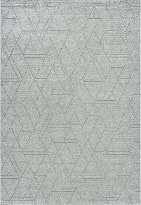 Modern Geometric Luxurious Textured Trentino Rug (41018-2121) Size: 240 x 340cm - Rugs Direct