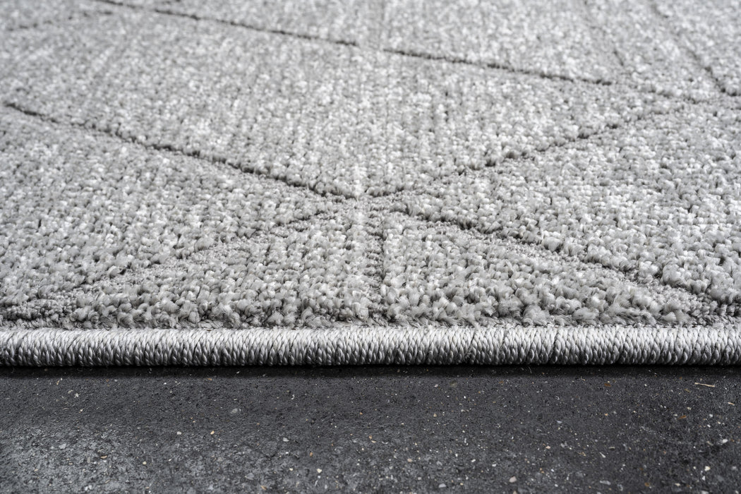 Modern Geometric Luxurious Textured Trentino Rug (41018-2121) Size: 240 x 340cm - Rugs Direct