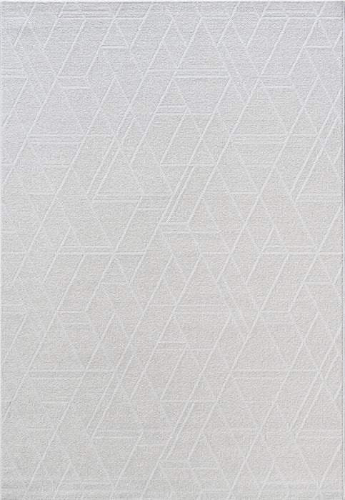 Modern Geometric Luxurious Textured Trentino Rug (41018-6161) Size: 240 x 340cm - Rugs Direct