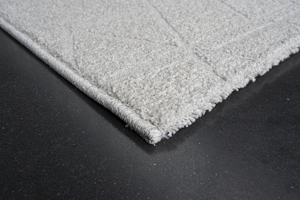 Modern Geometric Luxurious Textured Trentino Rug (41018-6161) Size: 240 x 340cm - Rugs Direct